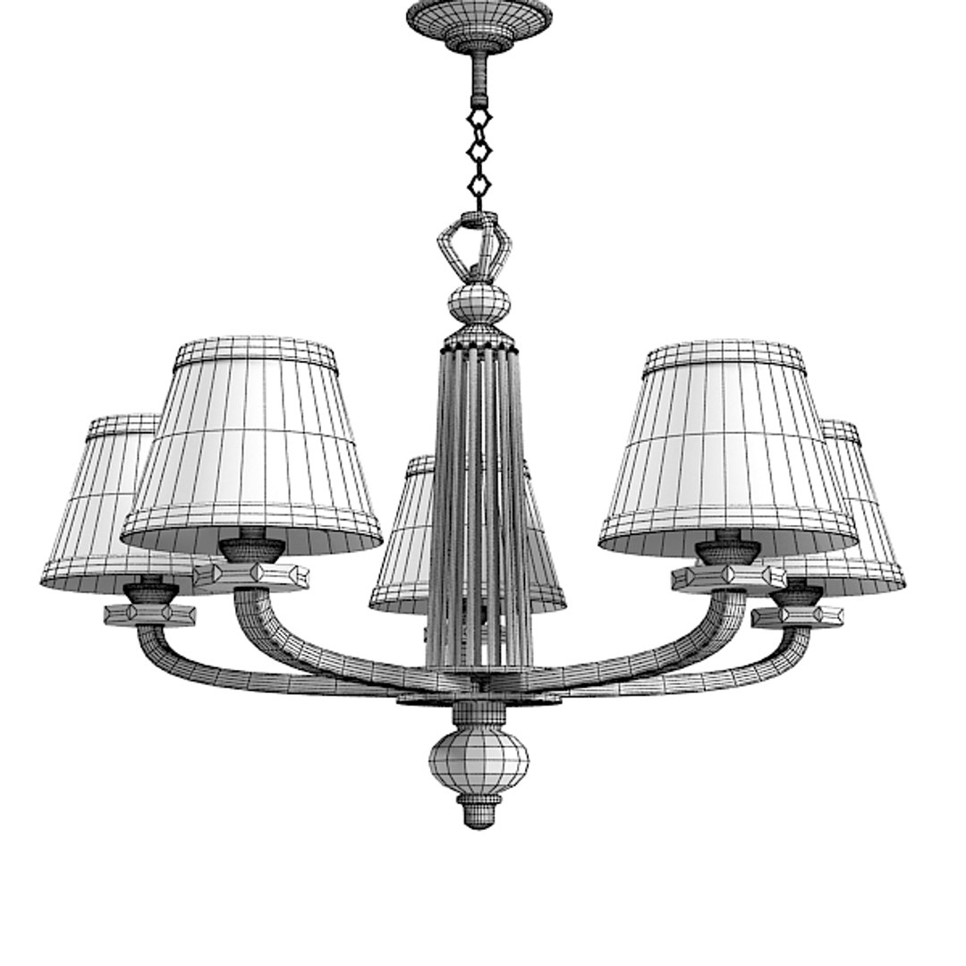 3d chandelier modern french model