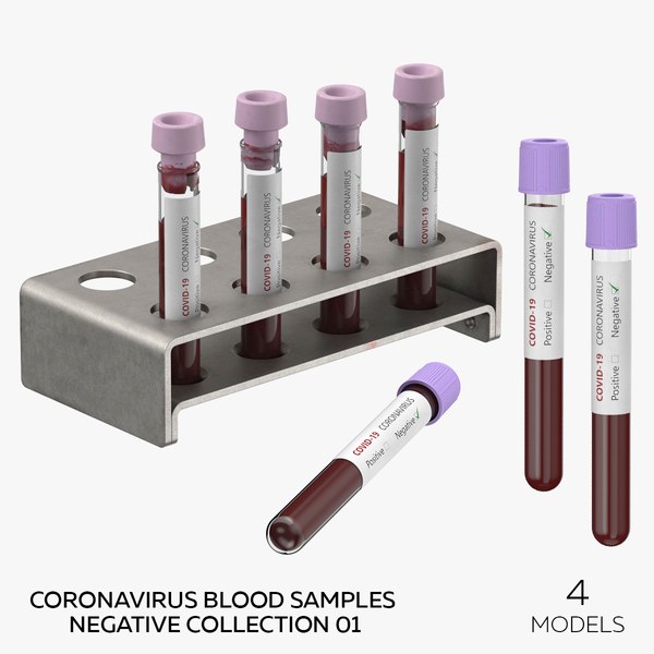 Coronavirus Blood Samples Negative Collection 01 - 4 models 3D model