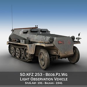 3D model sd kfz 253 -