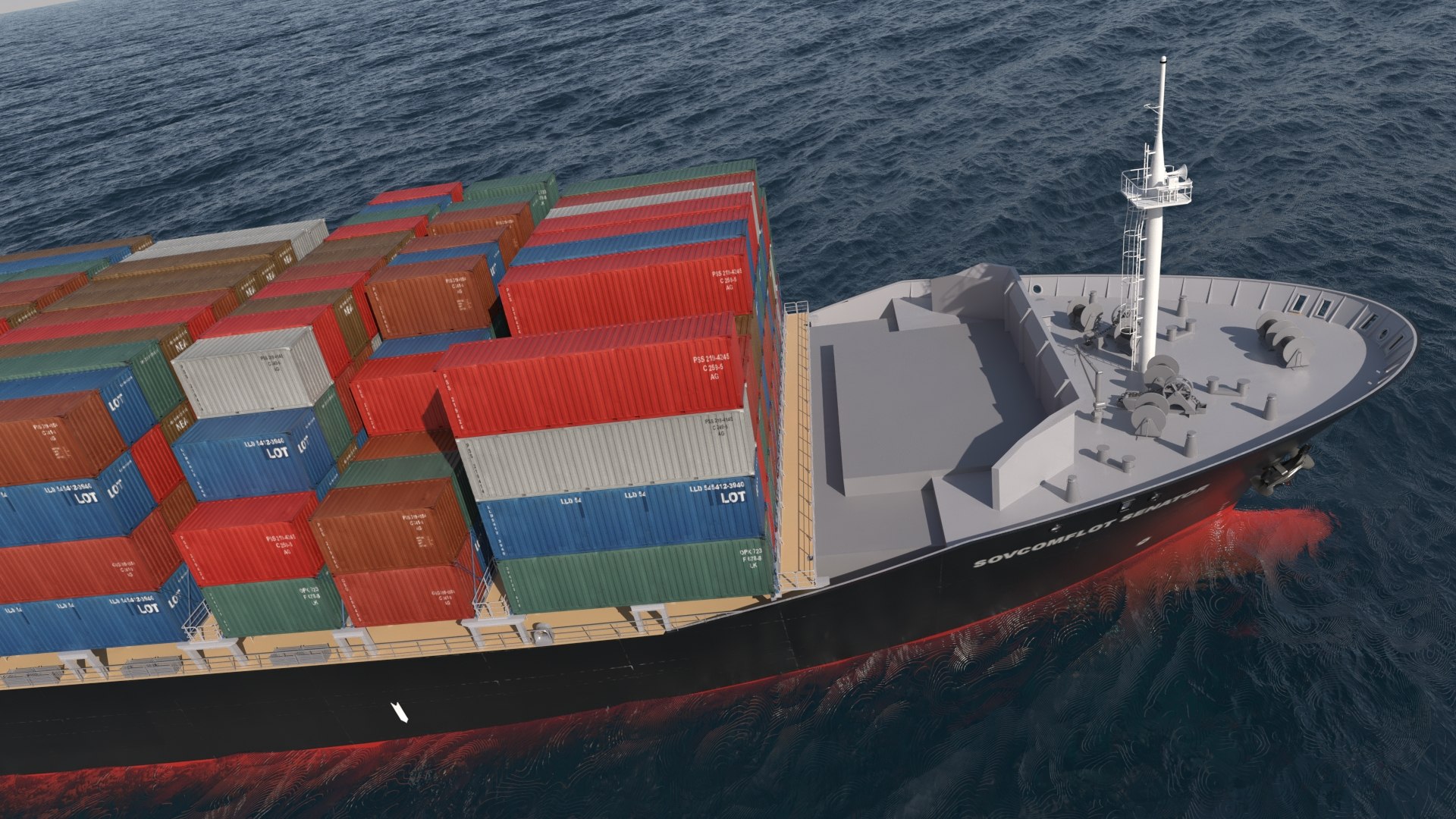 Container Ship Model - TurboSquid 2337041
