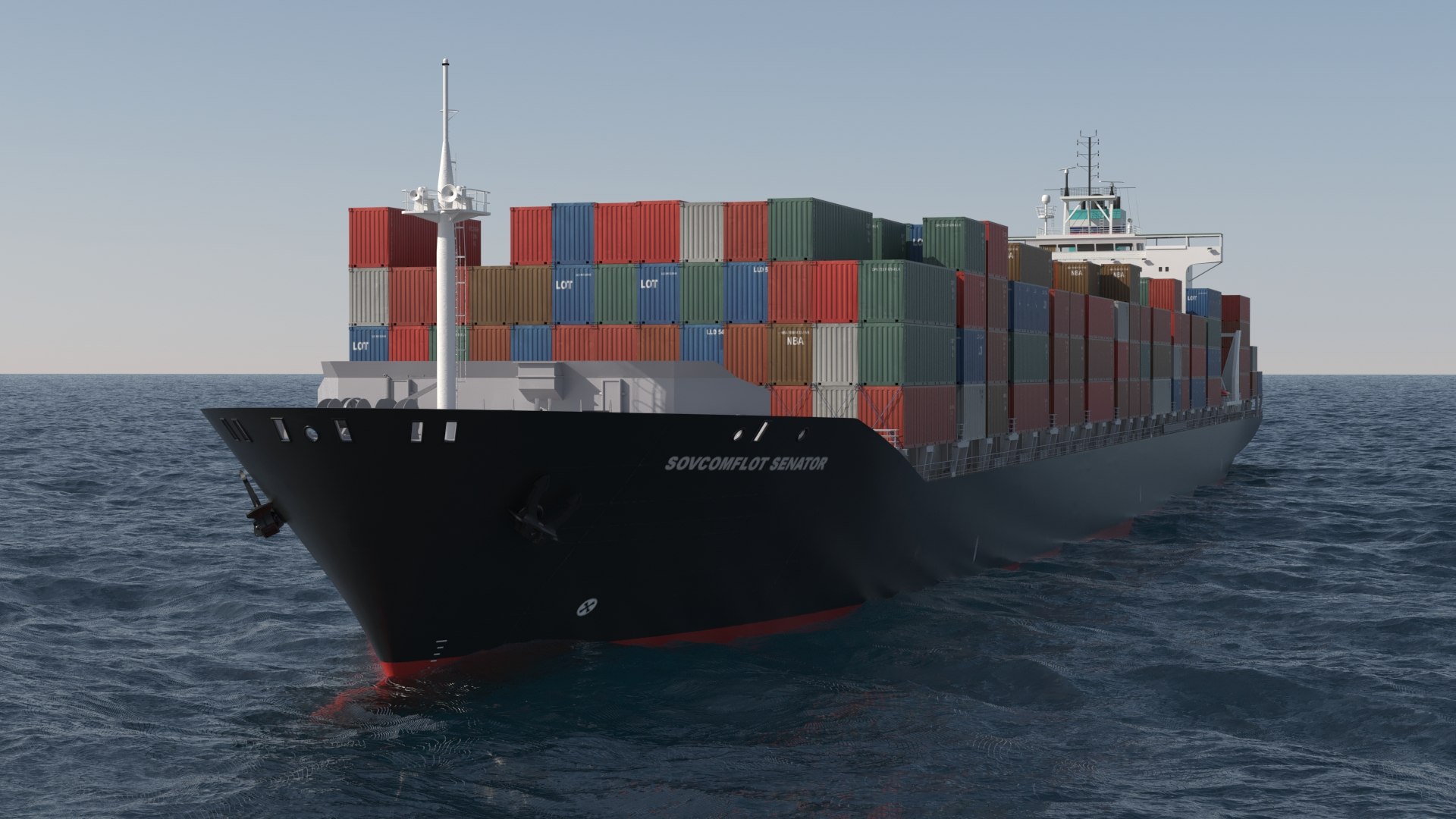 Container Ship Model - TurboSquid 2337041