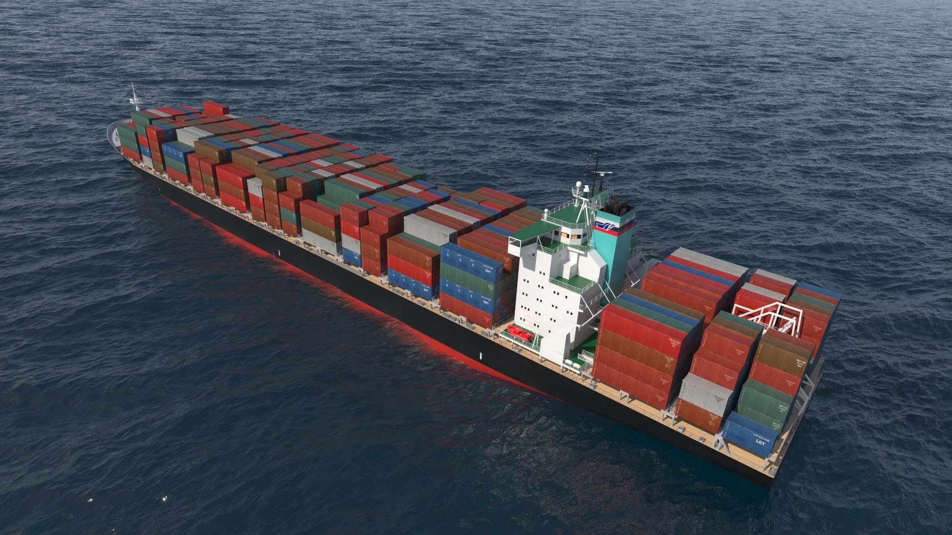 Container Ship Model - TurboSquid 2337041