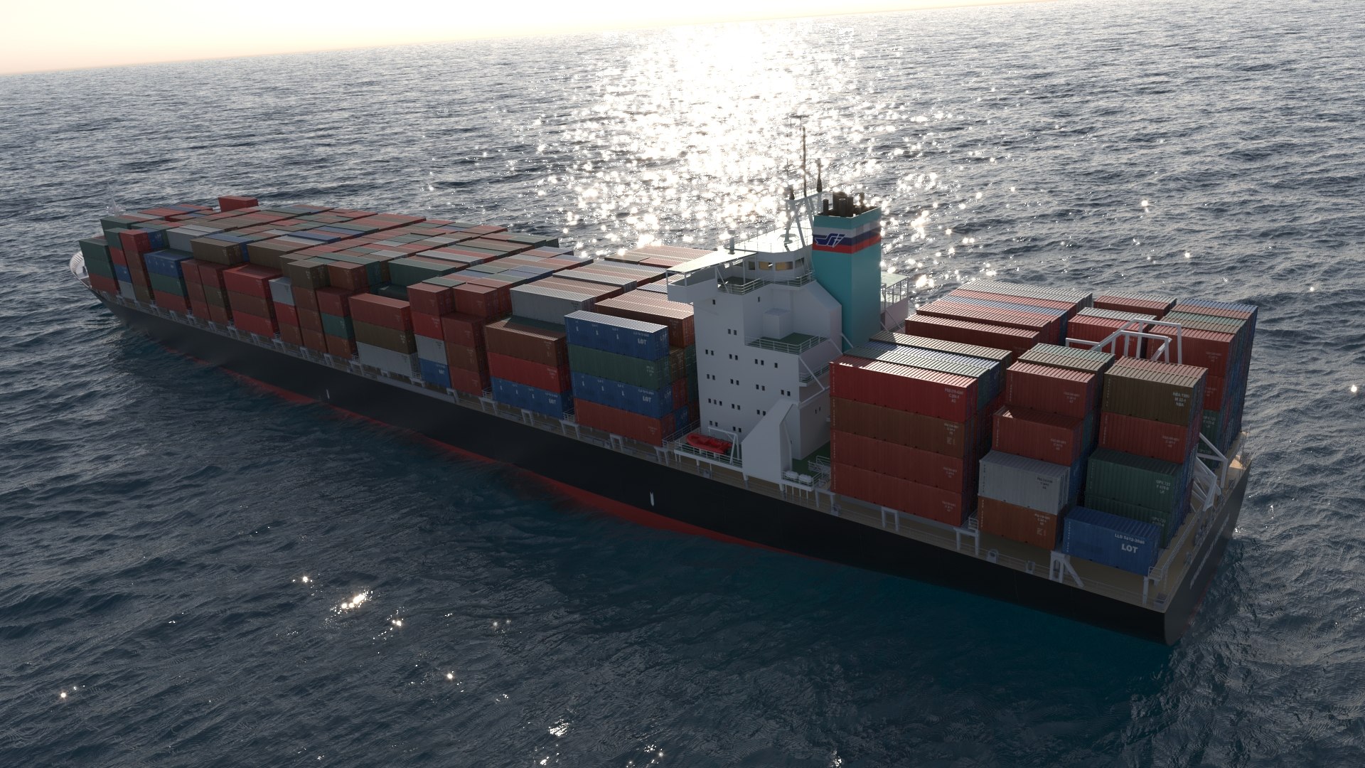 Container Ship Model - TurboSquid 2337041