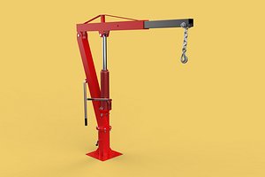 SWIVEL LIFTING CRANE WINCH HOIST HOOK PICKUP TRUCK JIB SLEWING 3D model