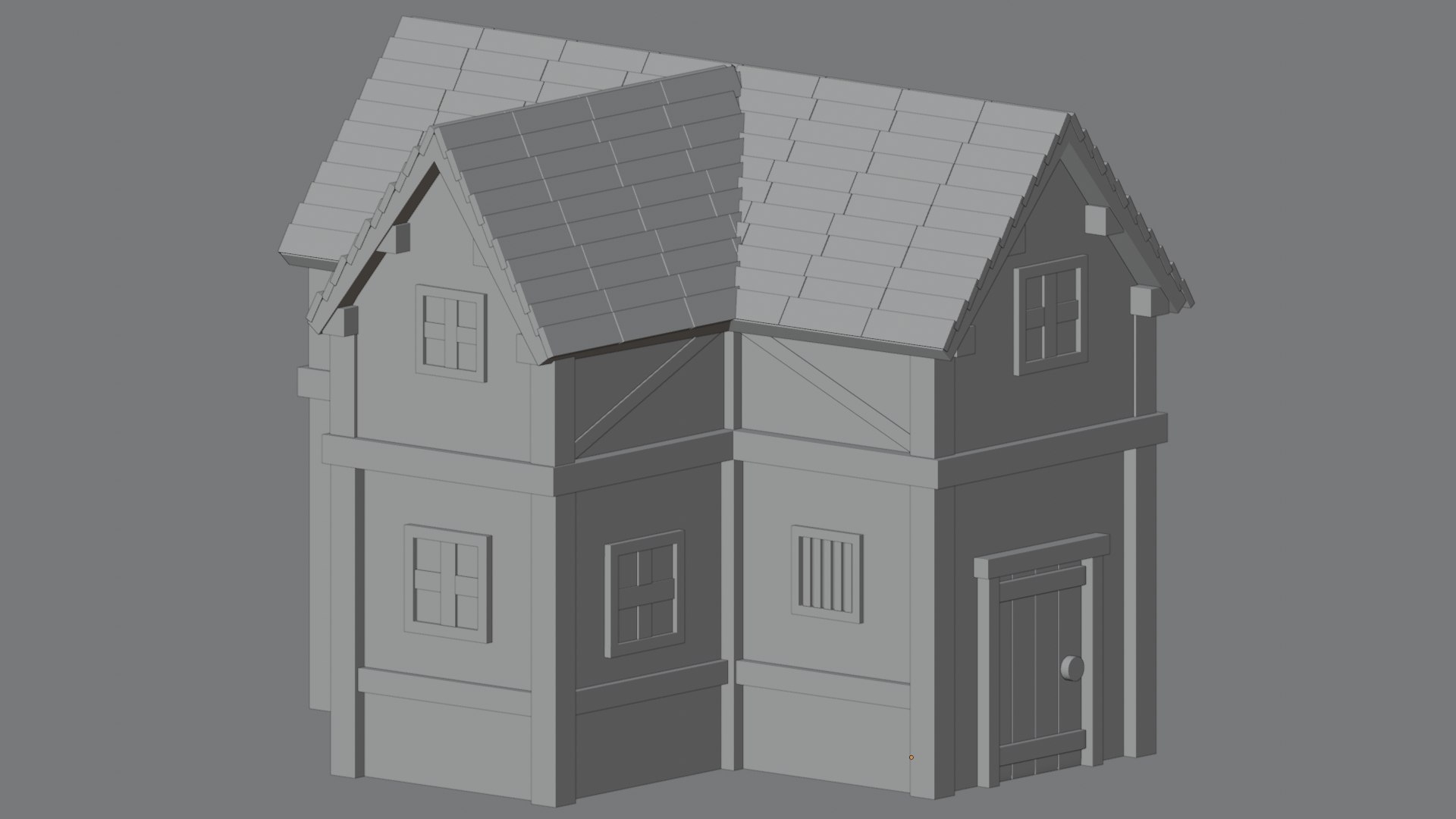 Medieval House Design 2 3D Model - TurboSquid 2366139