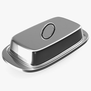 3D model Stainless Steel Butter Dish