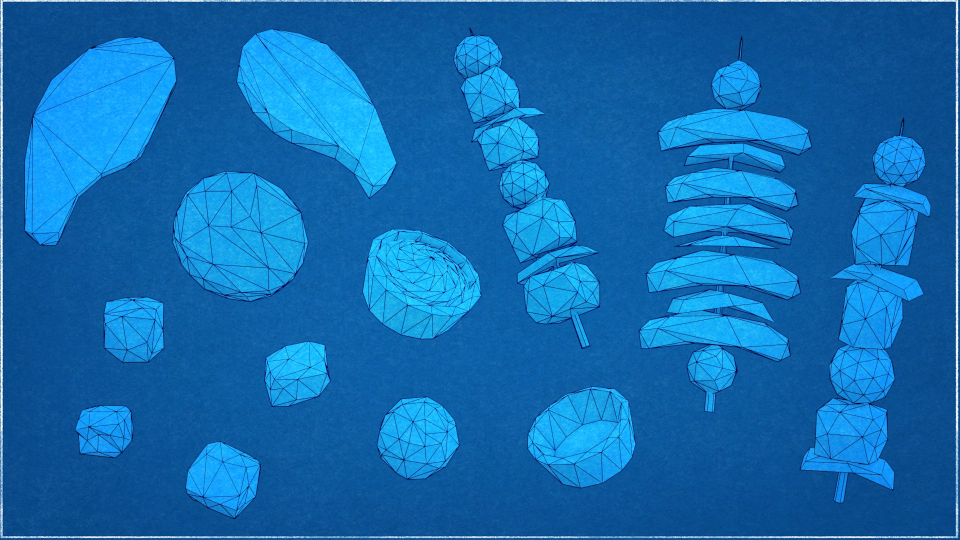 Collection 41 Meat Low Poly Model - TurboSquid 2344658