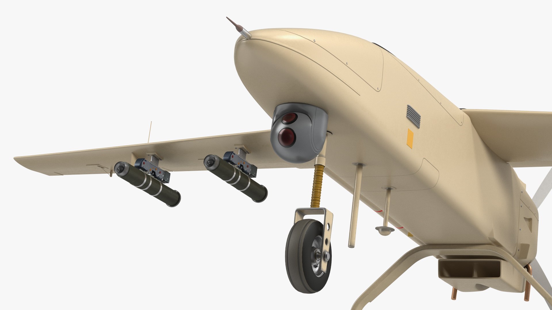 Brown UAV Without Markings 3D Model - TurboSquid 2261129
