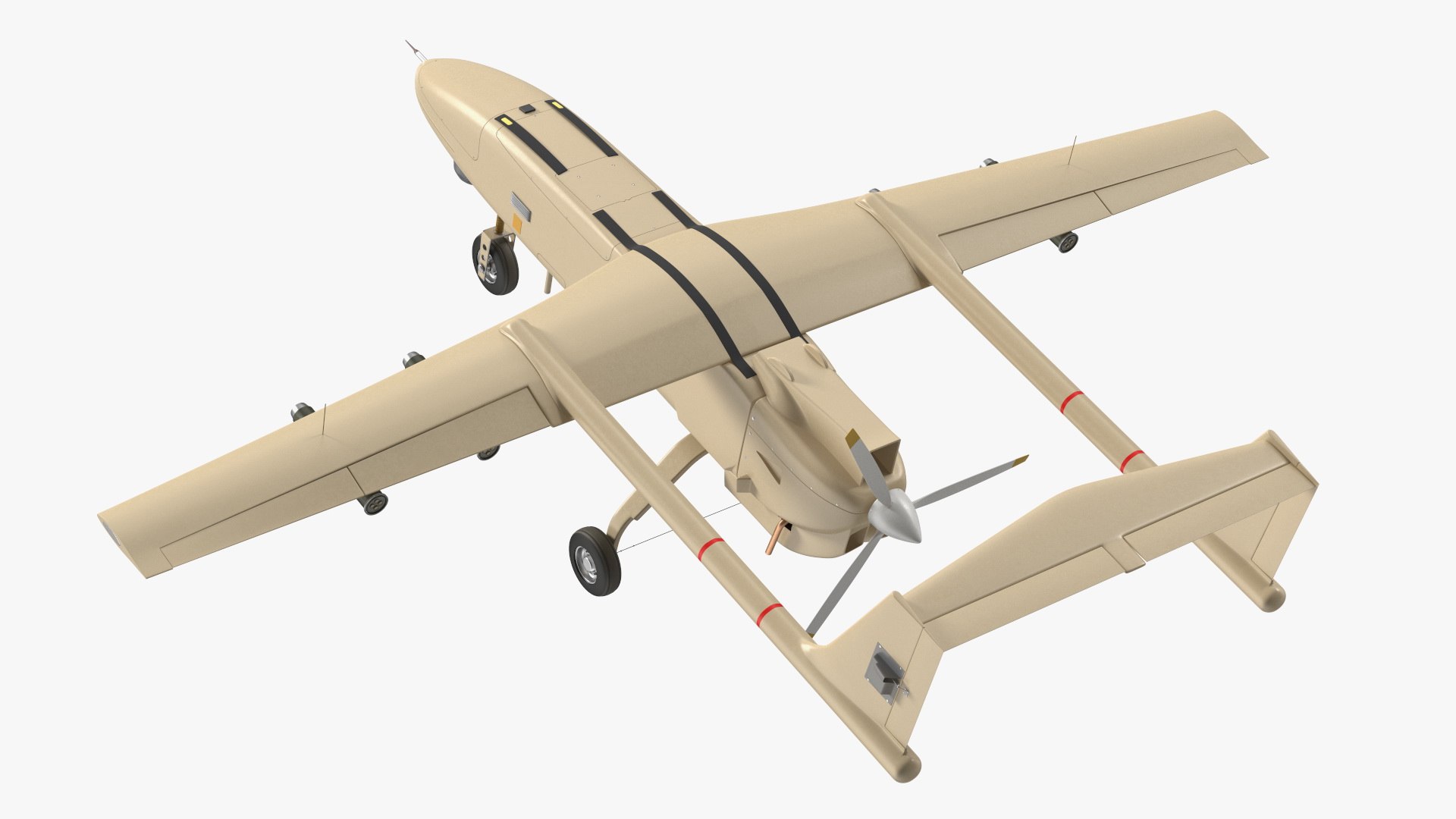 Brown UAV Without Markings 3D Model - TurboSquid 2261129
