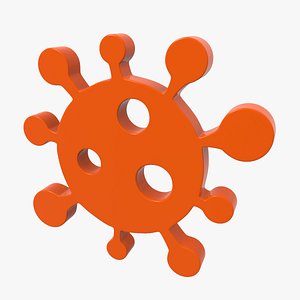 3D coronavirus icon model