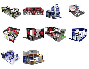 3D Booth Exhibition Stand C44 model