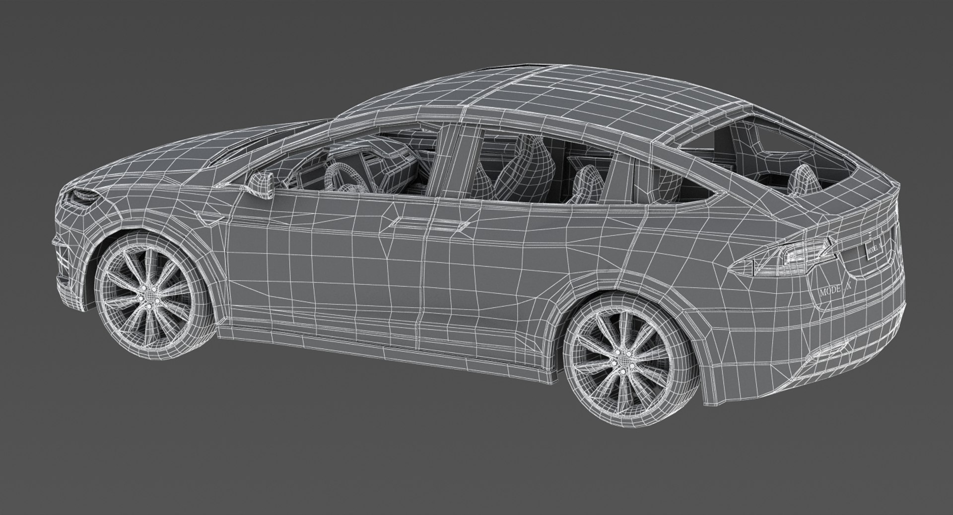Tesla x s 3D model - TurboSquid 1238361