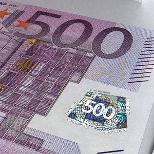 500 euros - europe 3d model