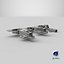 Furniture Hinge Set Three Types Silver