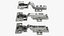 Furniture Hinge Set Three Types Silver