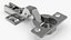 Furniture Hinge Set Three Types Silver