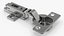 Furniture Hinge Set Three Types Silver