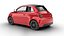 Fiat 500 Hybrid Cabrio 2026 3D-Modell
