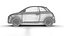 Fiat 500 Hybrid Cabrio 2026 3D-Modell