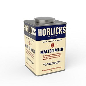 3D horlicks malted milk model