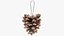 3D Cone Christmas Tree Ornaments Collection V5 model