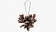 3D Cone Christmas Tree Ornaments Collection V5 model