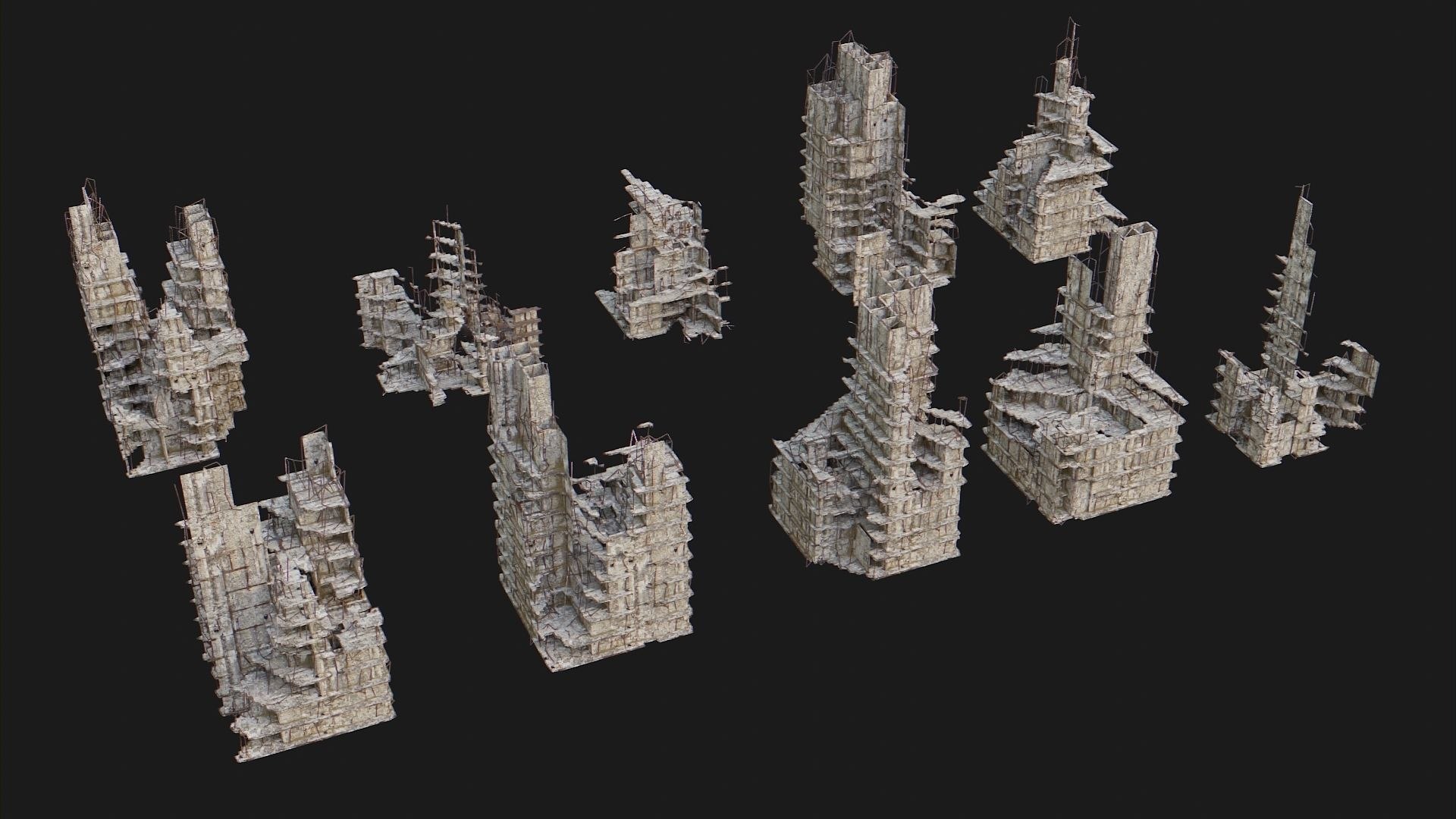 Ruins Pack Model - TurboSquid 2117865