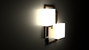 3D modern wall sconce