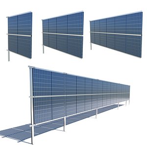 Modular Agriculture Solar Panels 3D