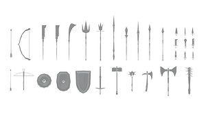 MEDIEVAL WEAPONS LOW-POLY PACK