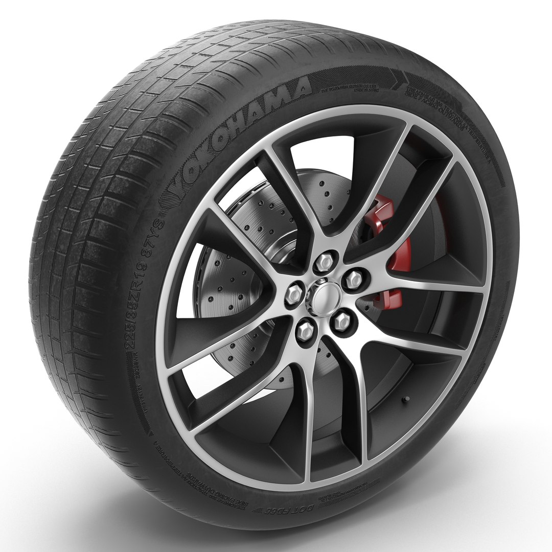 Car Wheel 3D Model 3D model preview