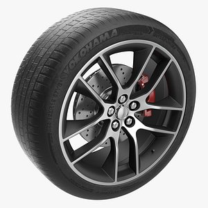 Car Wheel 3D Model
