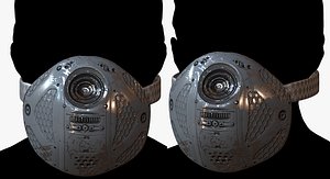 Gas mask respirator scifi mode 3D model