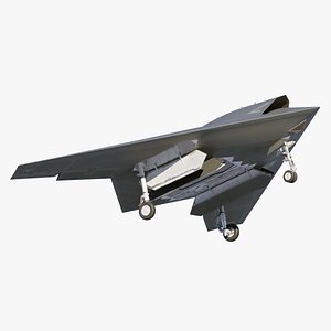 Generic Military Stealth Drone Realistic 3D Model