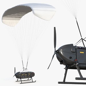 Military Aerial Delivery Vehicle with Parachute
