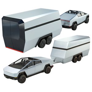 Tesla Cybertruck with Camper