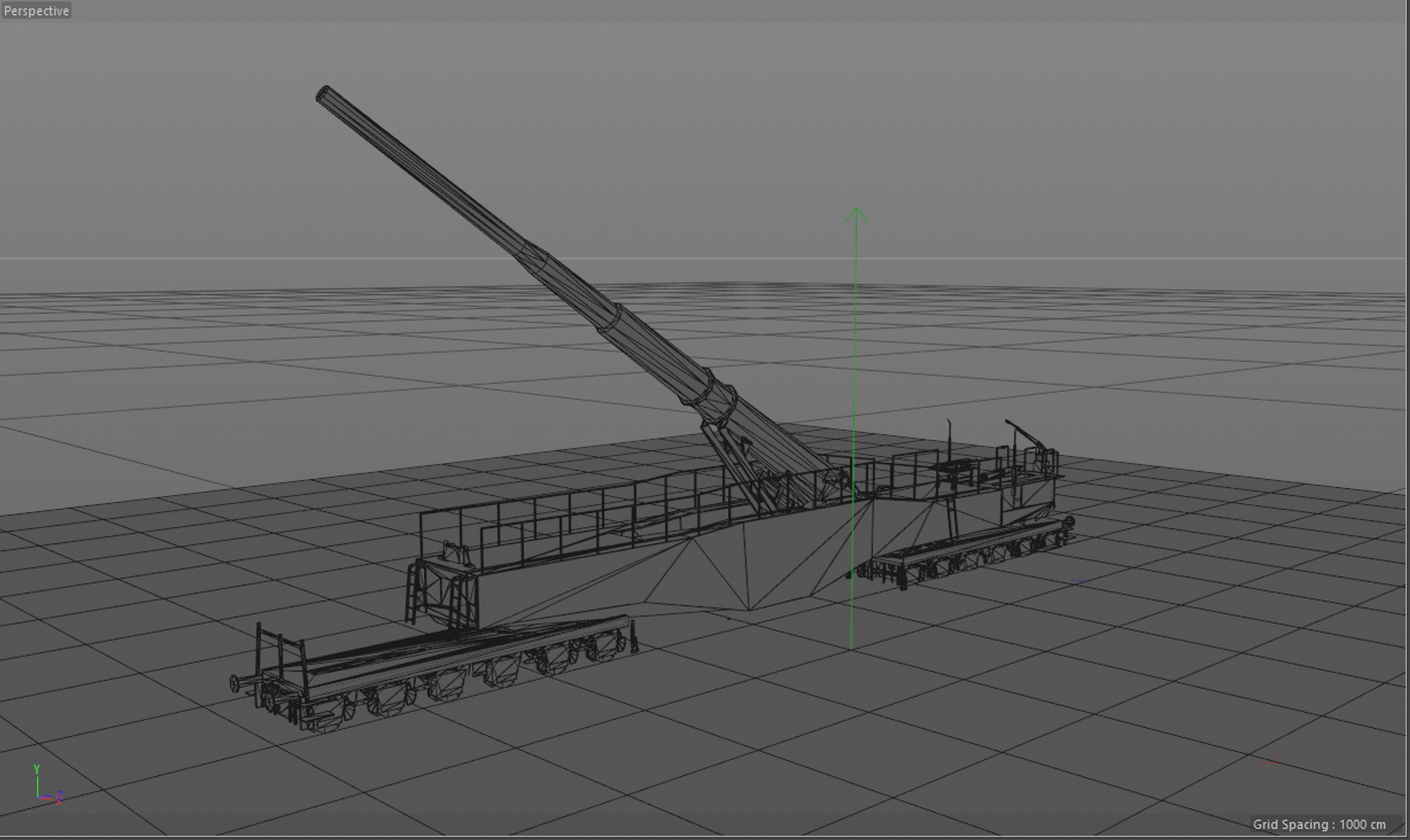 3d Leopold German Railway Gun Turbosquid 1447591