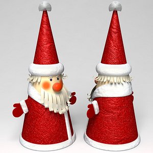 3d santa claus puppet