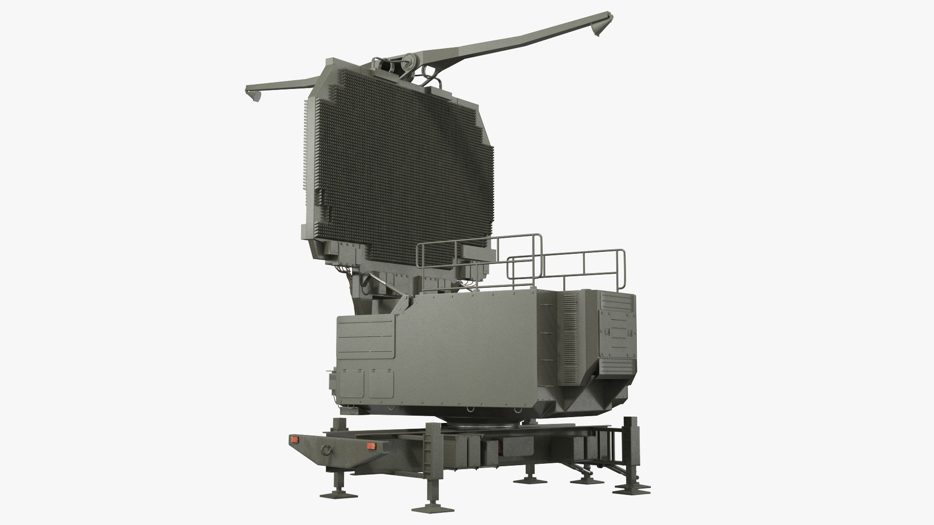 Long Range Surveillance Radar TOMBSTONE 64N6 Rigged 3D model preview