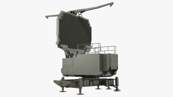 modelo 3d Radar de vigilancia de largo alcance TOMBSTONE 64N6 aparejado ...