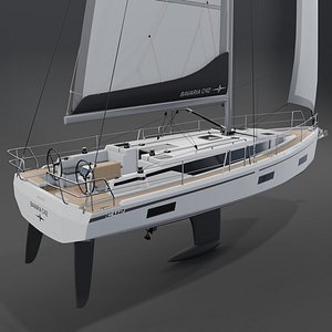 3D BAVARIA C42 Luxury Yacht 3D