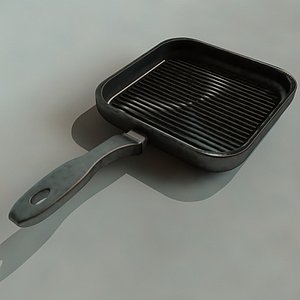 3d model grill pan
