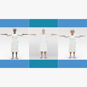 Patients in White Gown Collection