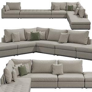 giulio marelli oliver sofa 3D