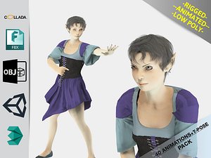 Elf Woman Animated Pack