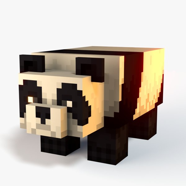 마인크래프트 팬더 3D 모델 - TurboSquid 2523165