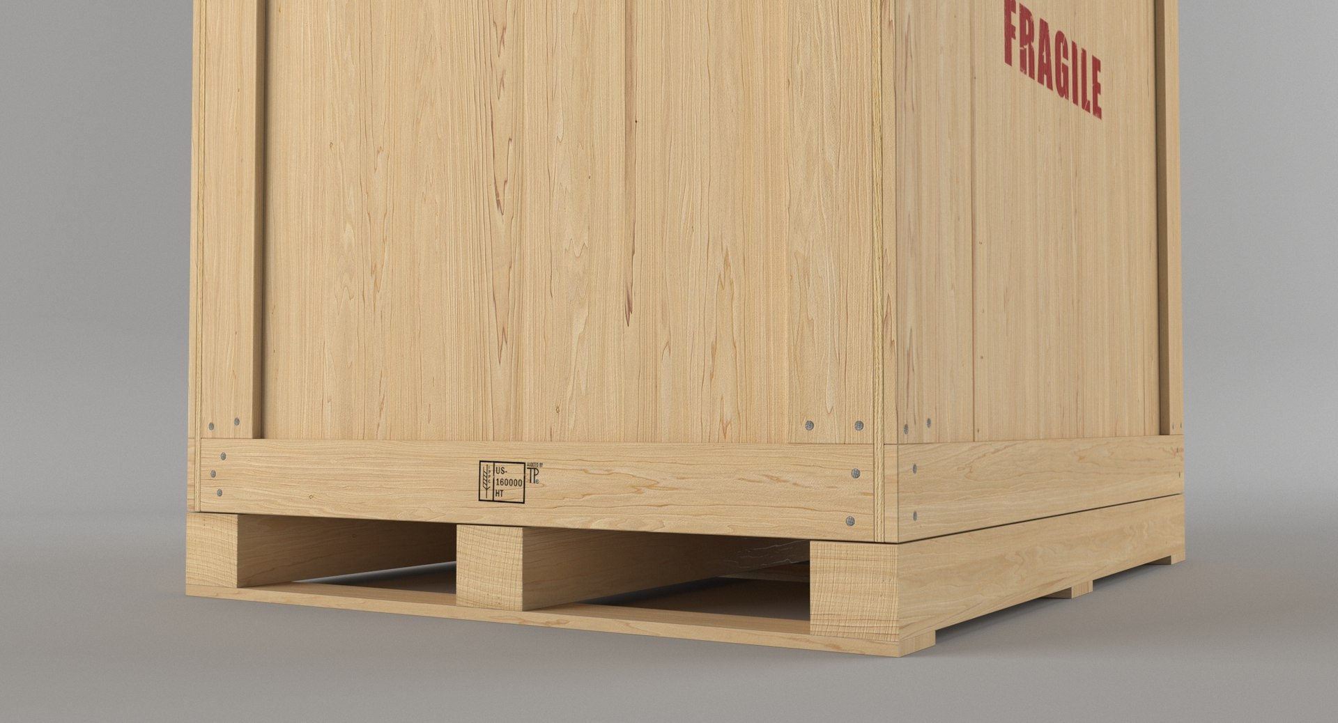 3D Wooden Box Model - TurboSquid 1232171