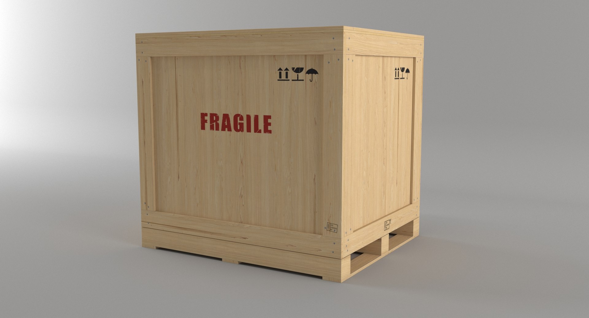 3D Wooden Box Model - TurboSquid 1232171