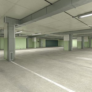 3D Underground Parking Garage