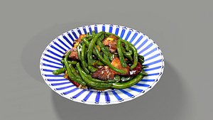 Stir-Fried Long Beans with Pork